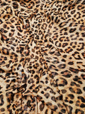 Silky Chiffon with Leopard Print
