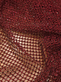 Stone Embellished Mesh Fabric