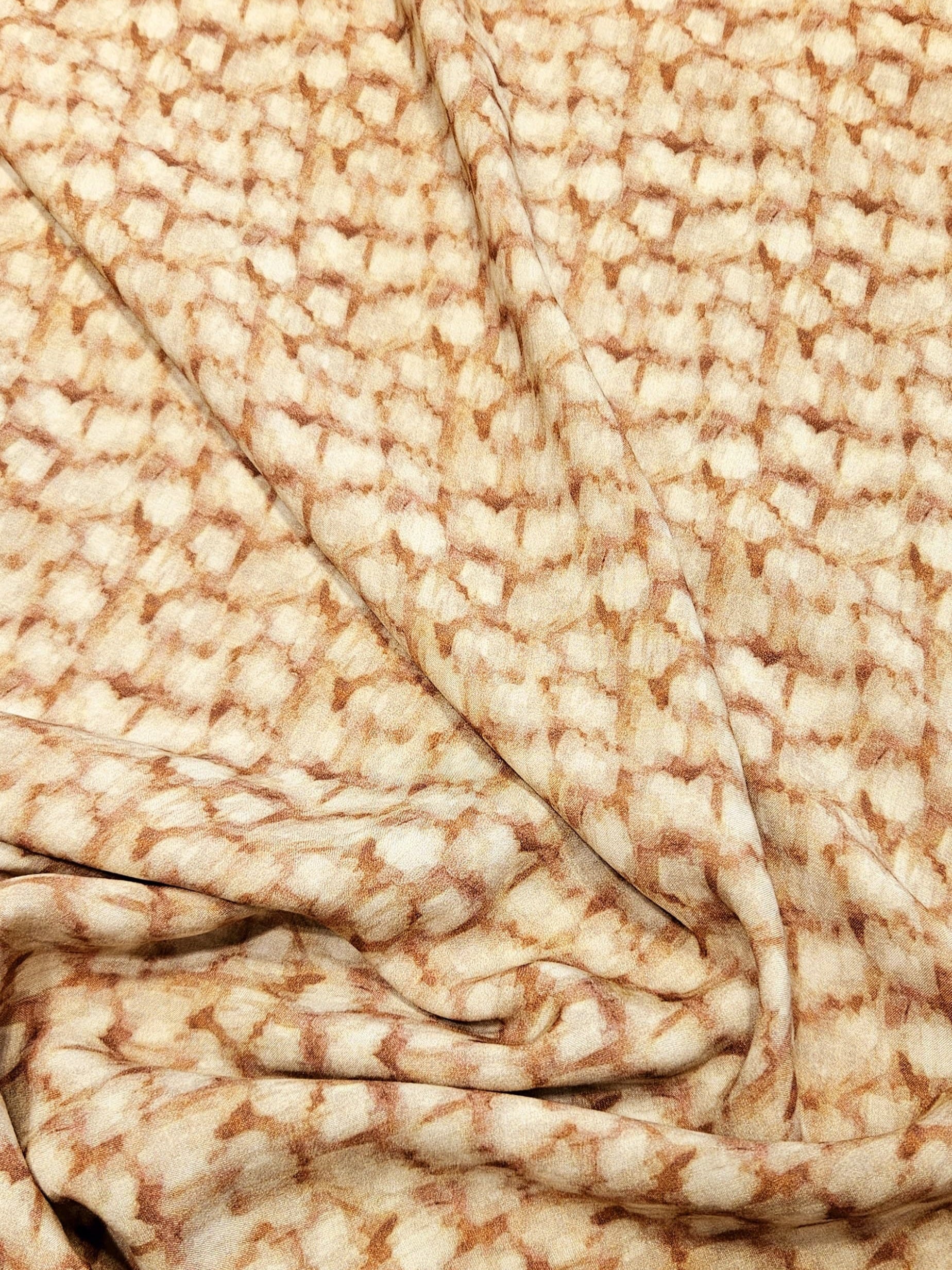 Abstract Dot Patterned Silky Viscose #3