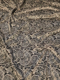 Shawl Patterned Silk Velvet