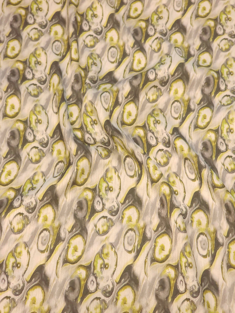 Teardrop Eye Pattern Silktouch Yoryo Satin Fabric