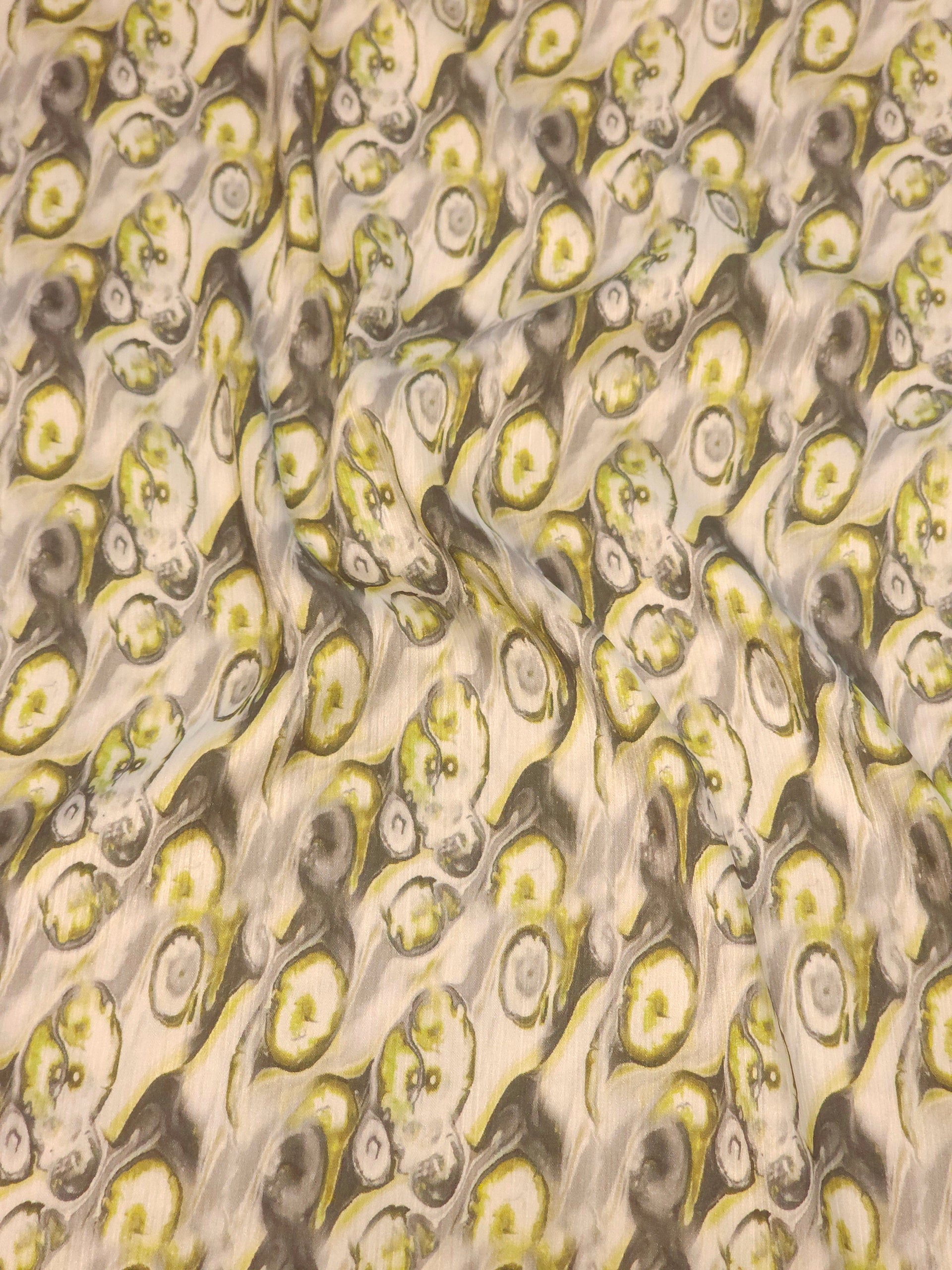 Teardrop Eye Pattern Silktouch Yoryo Satin Fabric