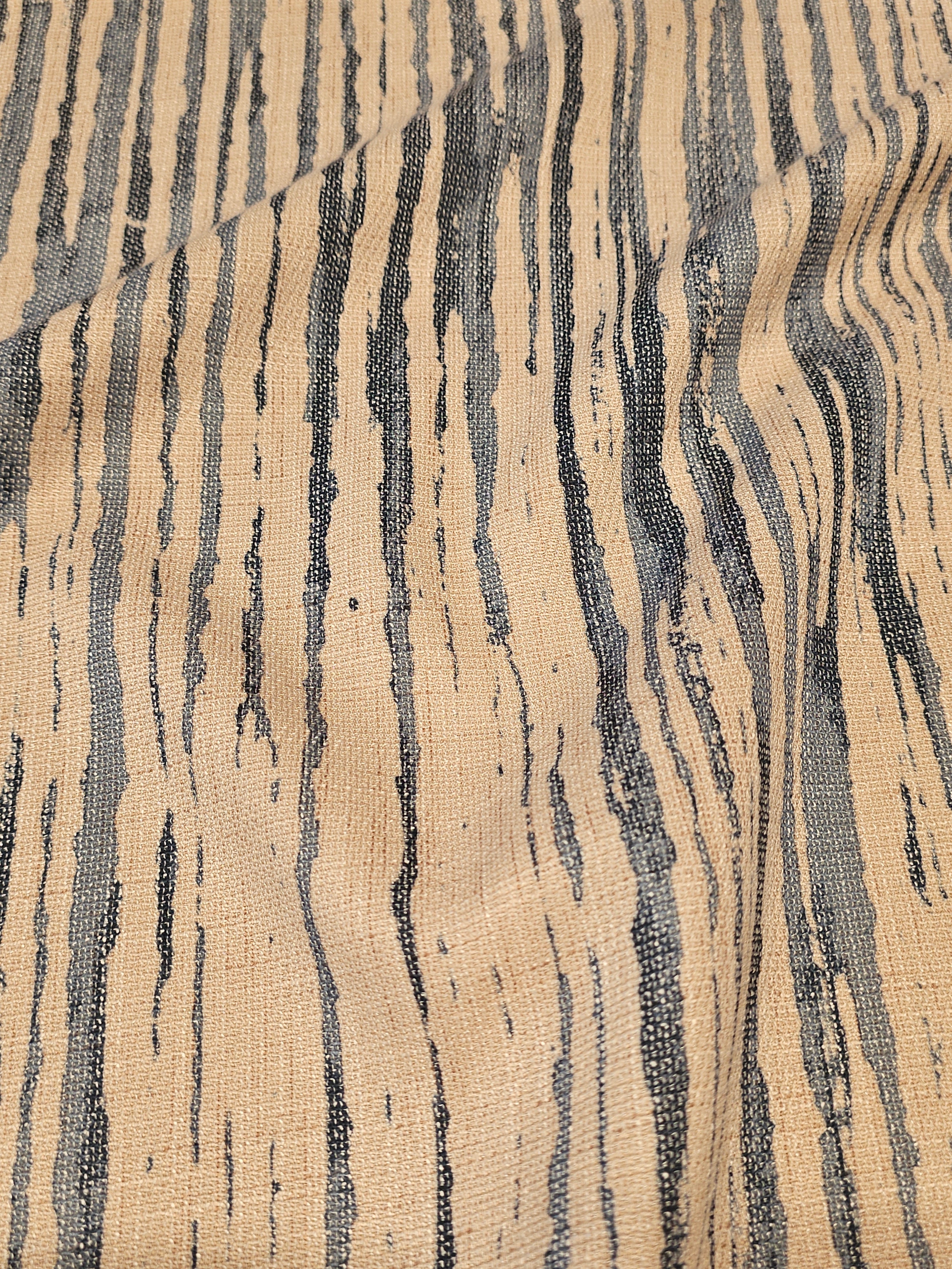 Tiger Pattern Jabu Linen Fabric