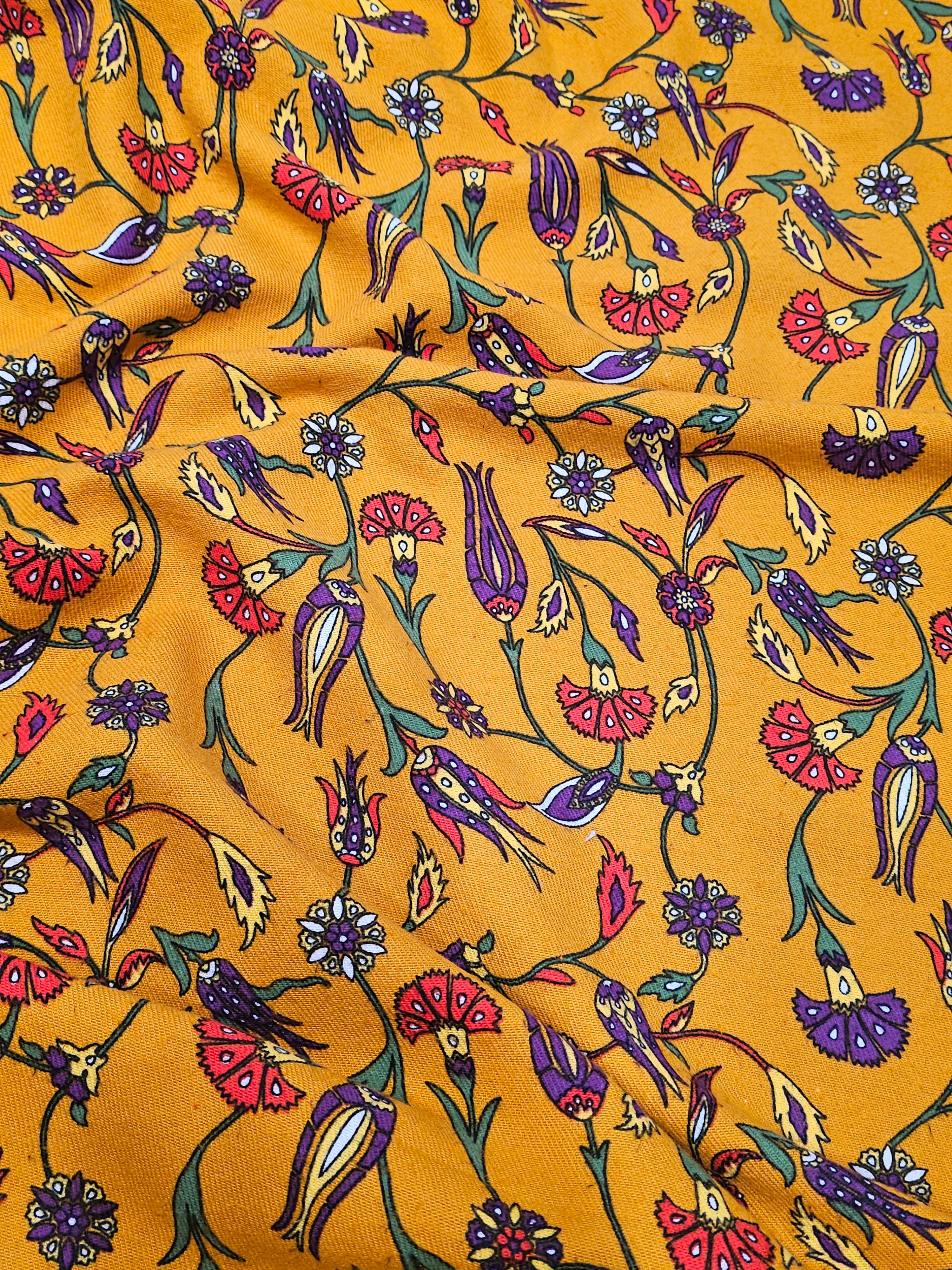 Tulip Patterned Flannel