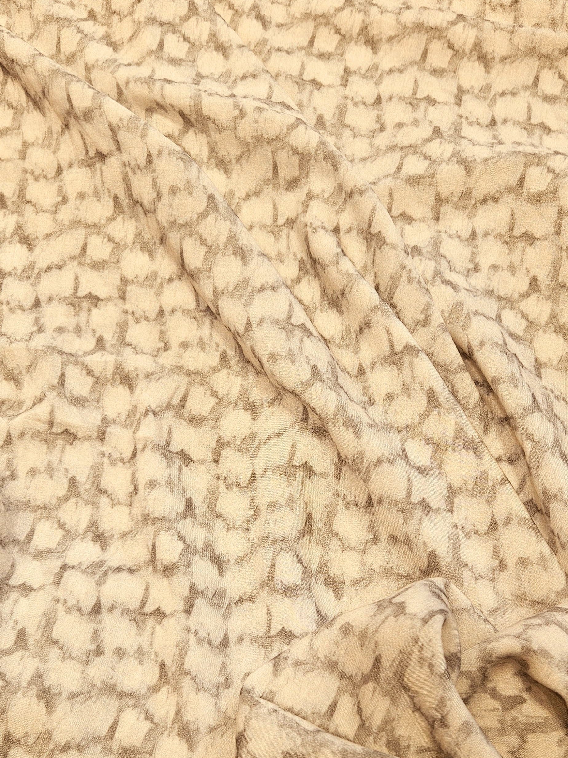 Abstract Dot Patterned Silky Viscose #3