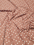 Silky Satin with Small Polka Dots