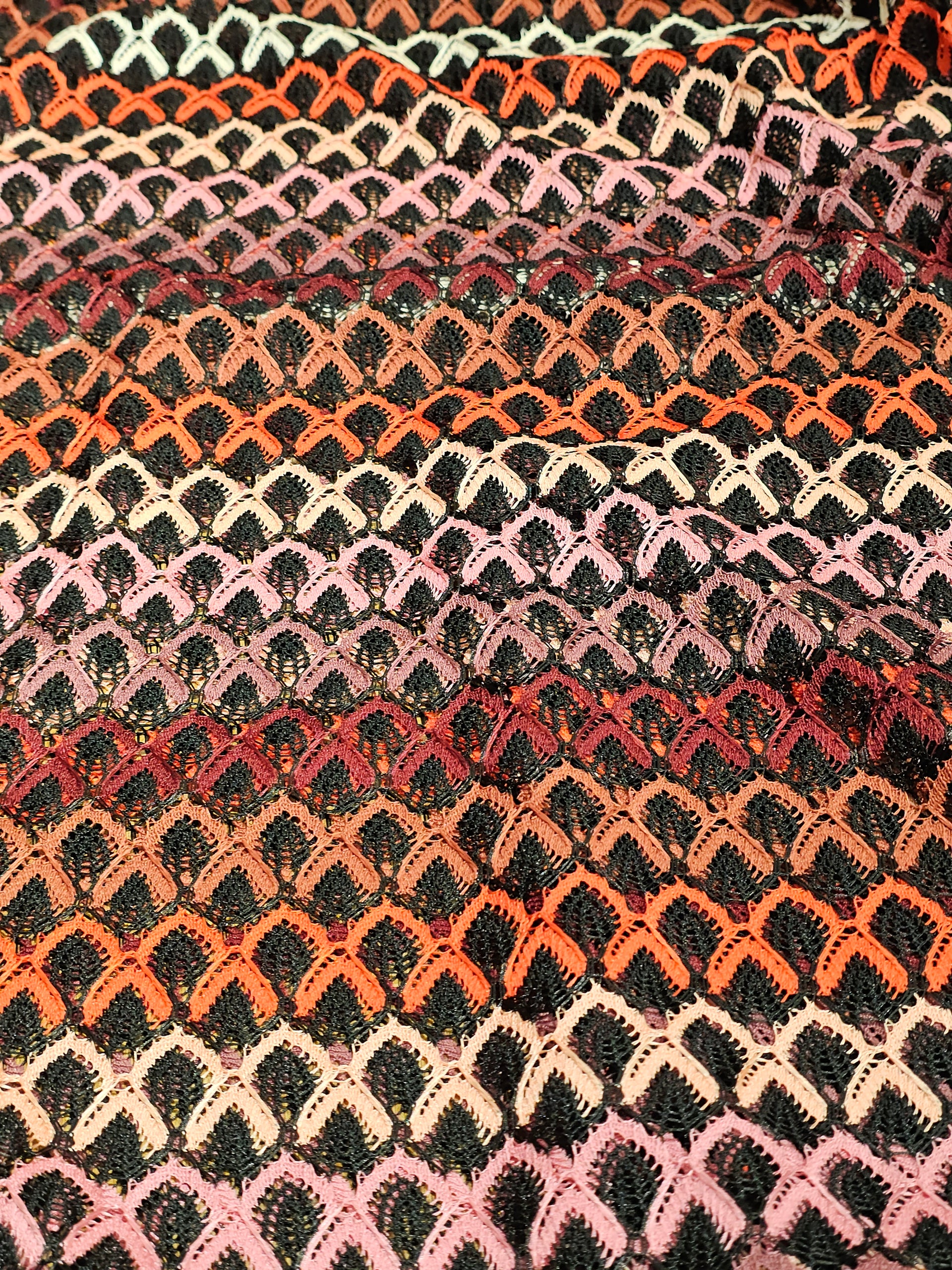Missoni Kumaş – Geometrik Desenli, Renkli, Esnek, Bluzluk, Elbiselik | Çerçiler Kumaş