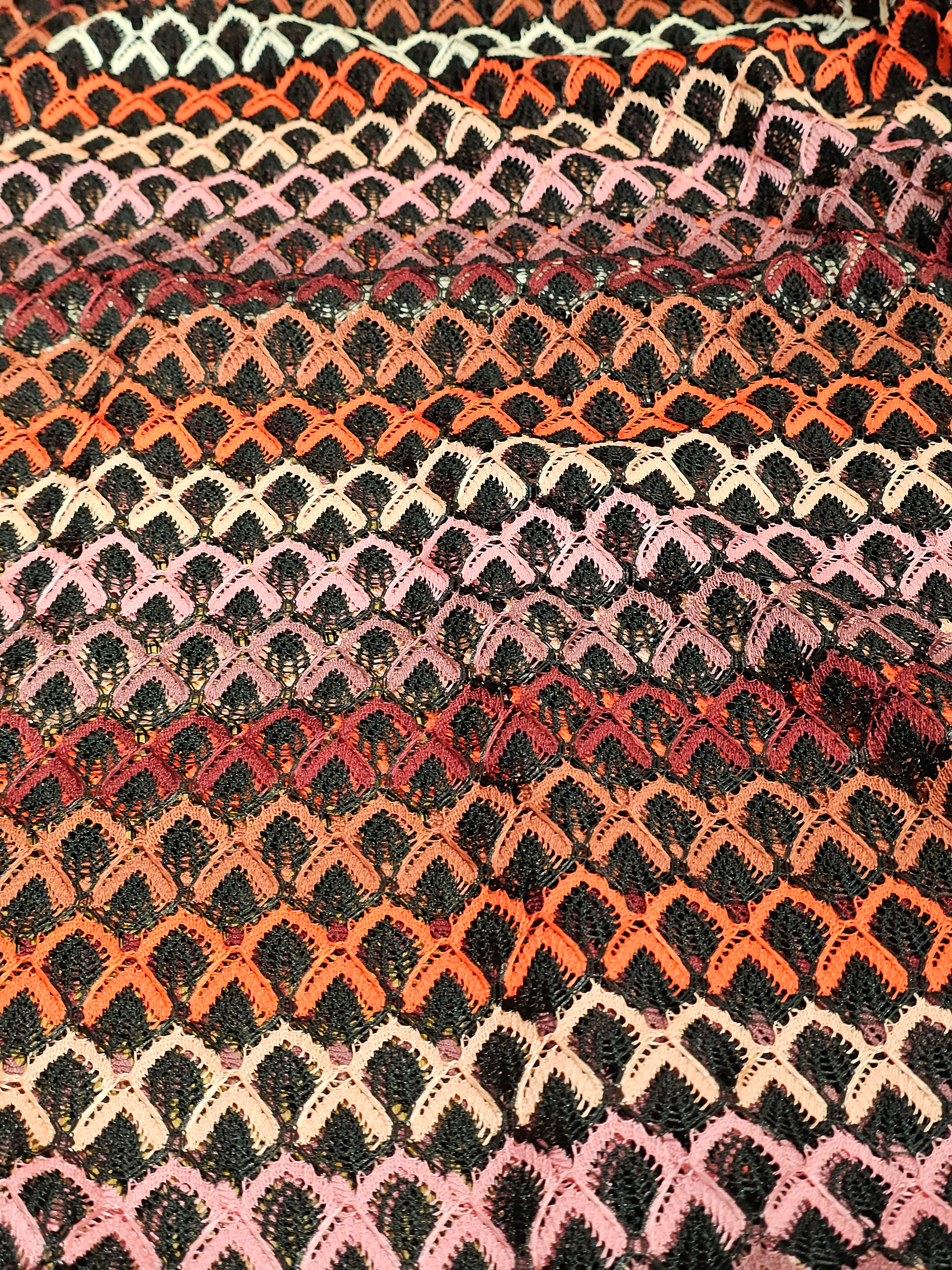 Dark Missoni Patterned Knit Fabric