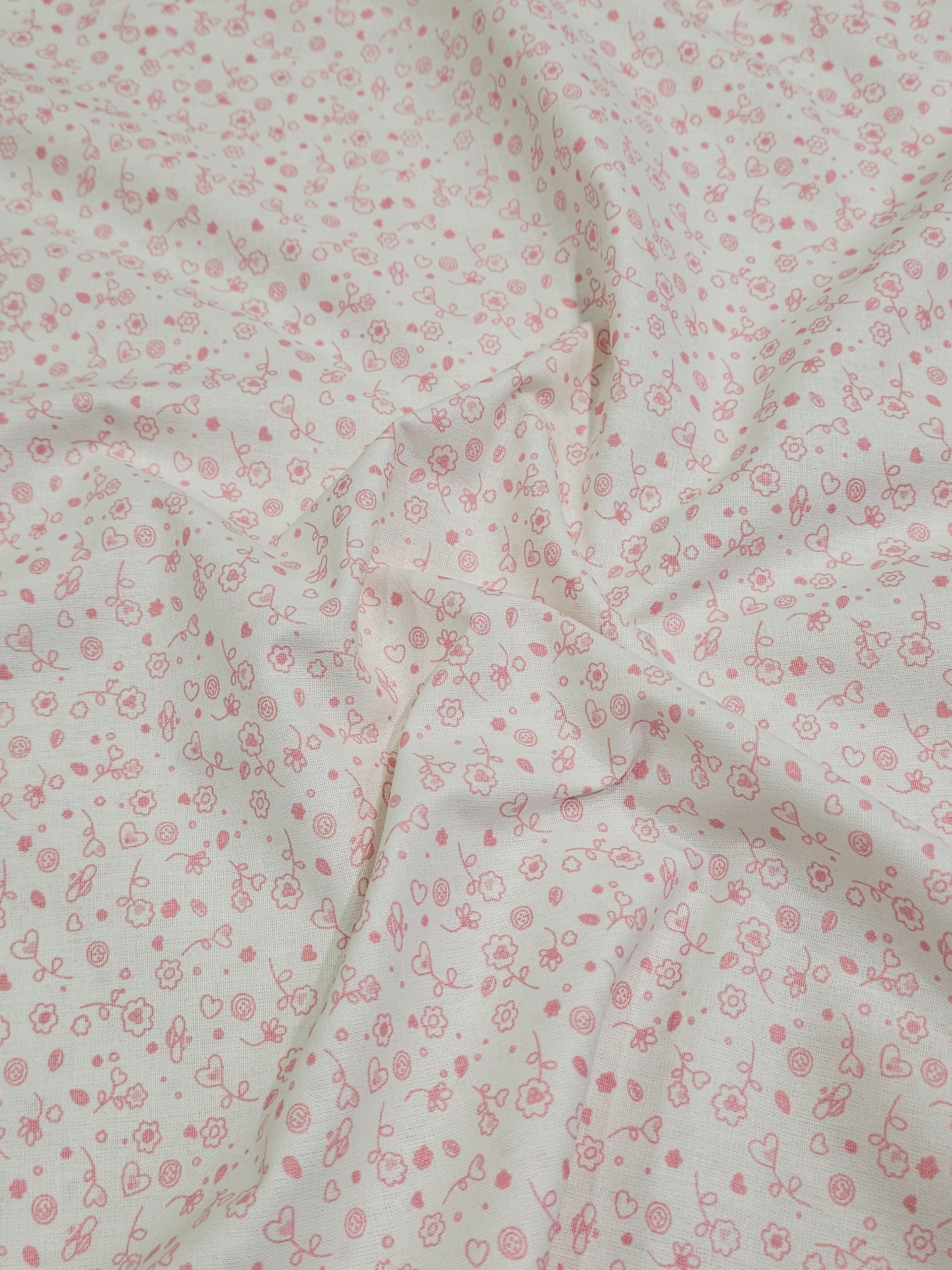 Poplin Kumaş – Çiçek Desenli, Hafif, Pürüzsüz, Eteklik, Elbiselik | Çerçiler Kumaş