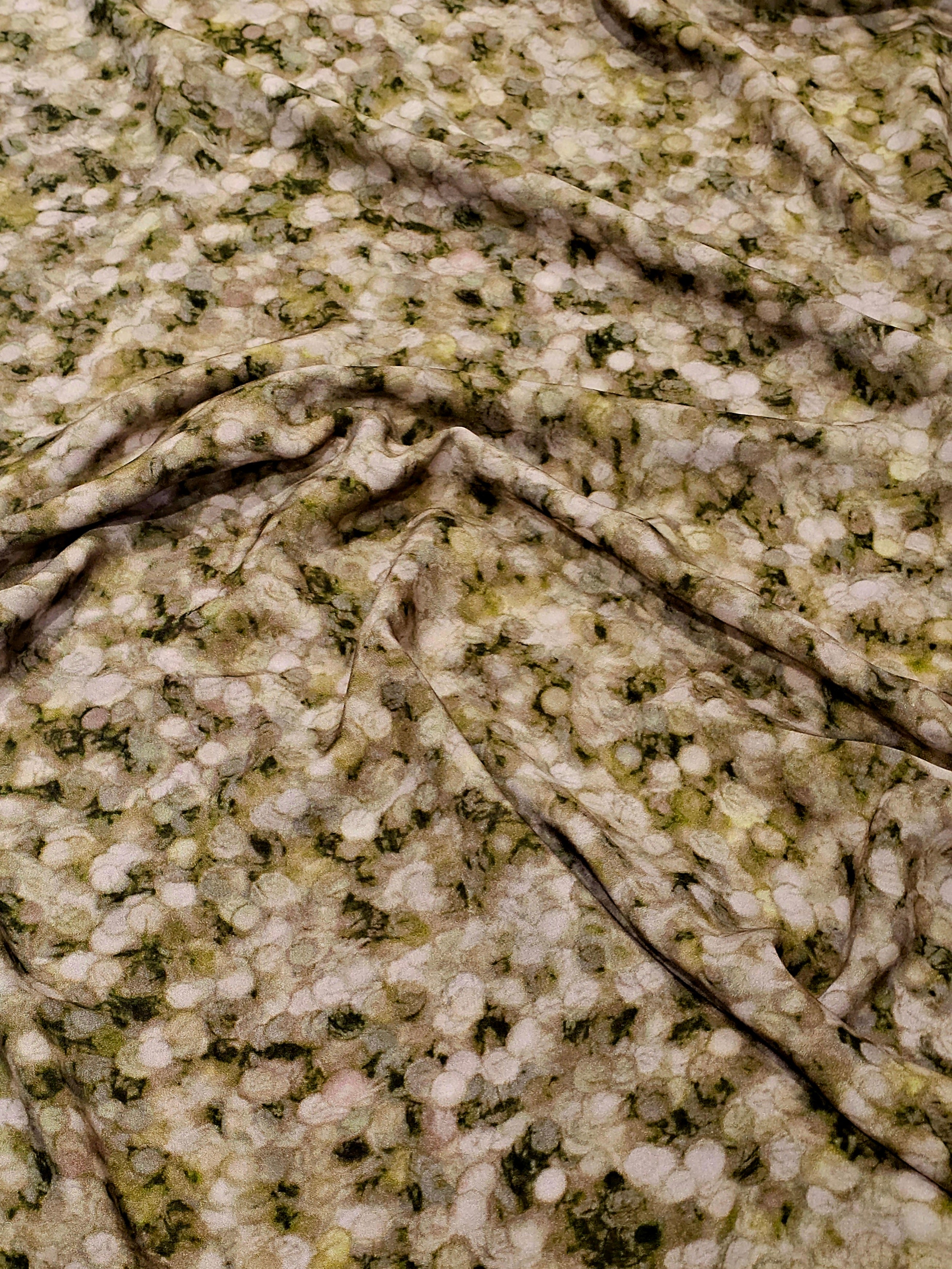 Abstract Dot Patterned Silky Viscose #1