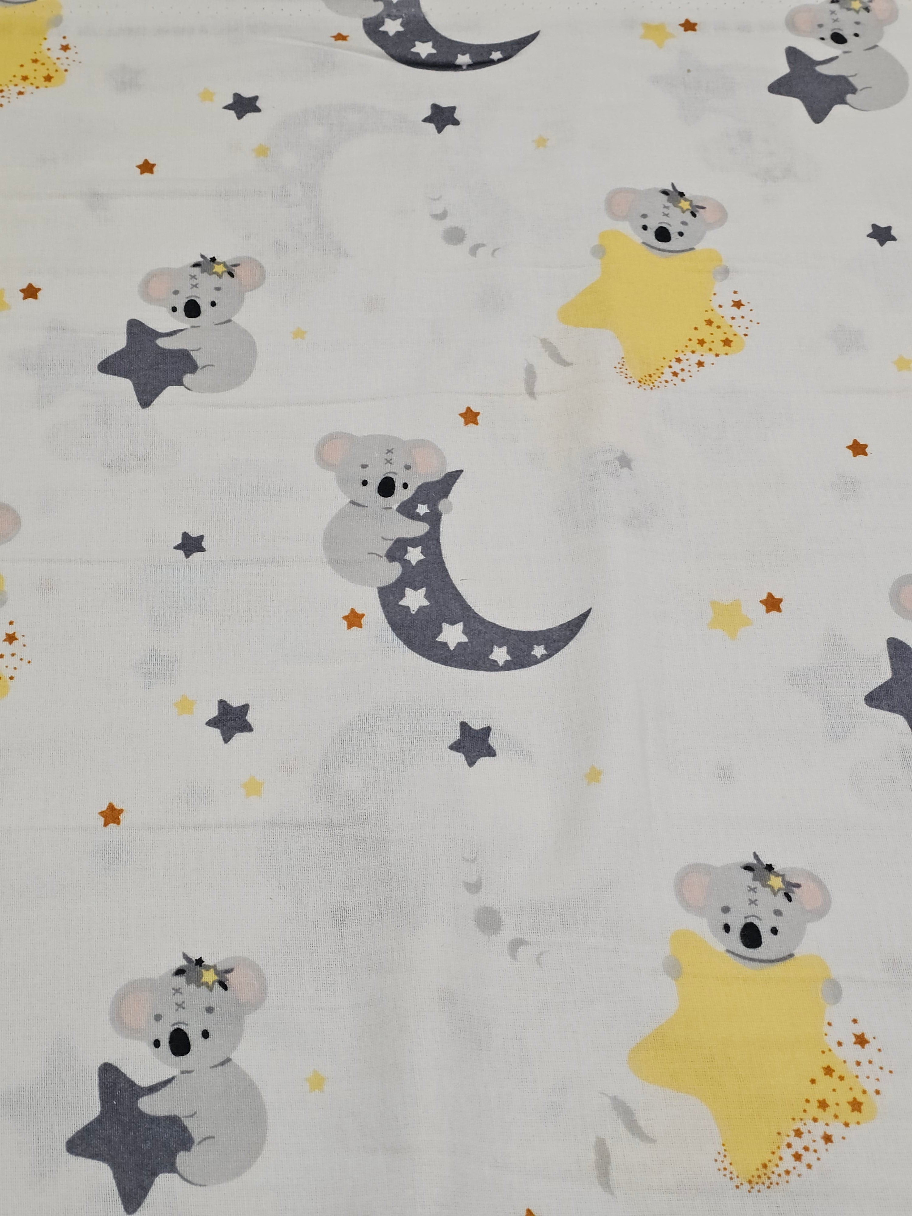 Night Koala Patterned Flannel