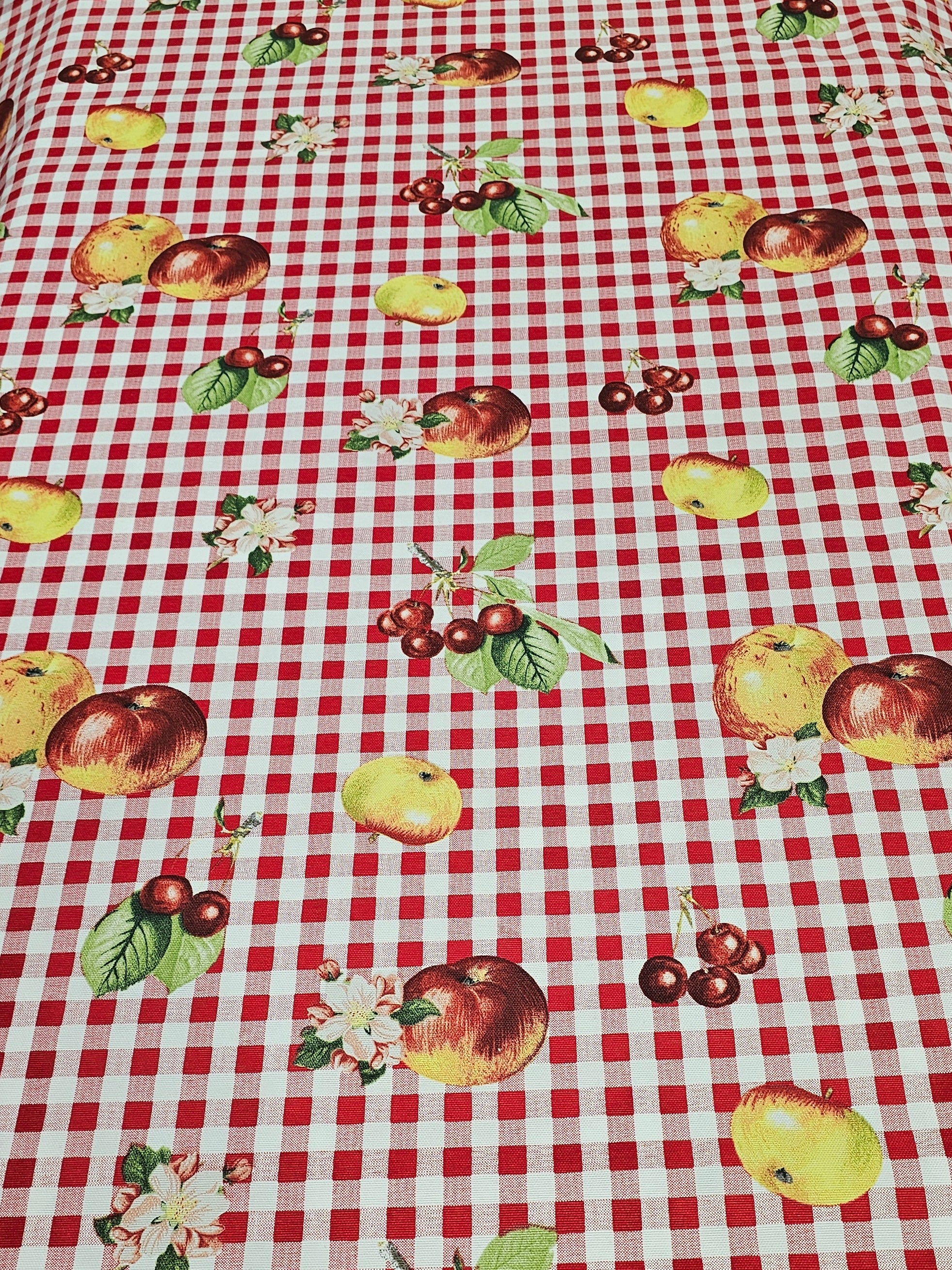 Picnic Patterned Panama Fabric