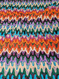 Missoni Kumaş – Geometrik Desenli, Renkli, Esnek, Bluzluk, Elbiselik | Çerçiler Kumaş