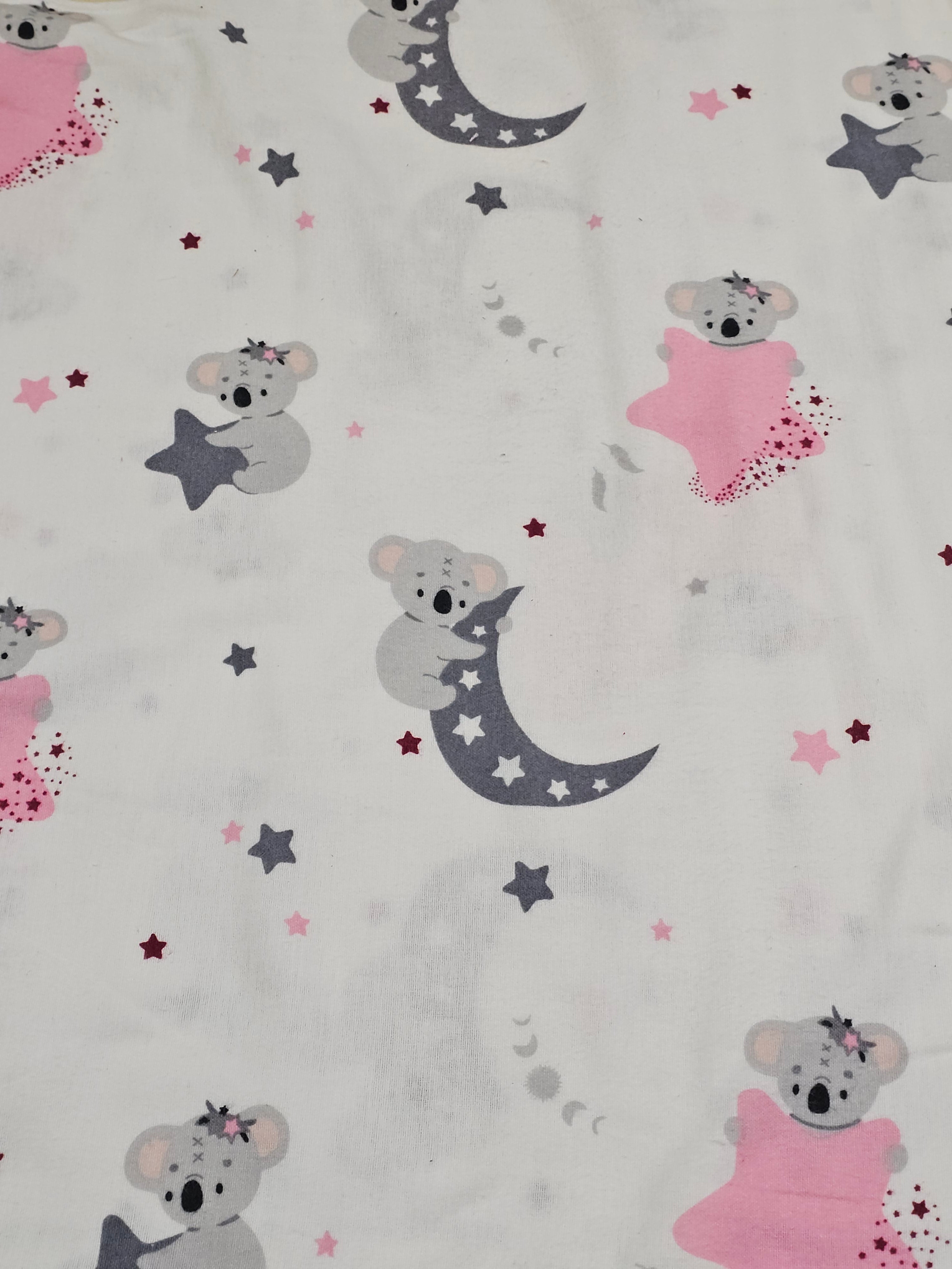 Night Koala Patterned Flannel
