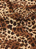 Leopar Desenli Belmondo Viskon Kumaş #3