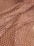 Stone Embellished Mesh Fabric