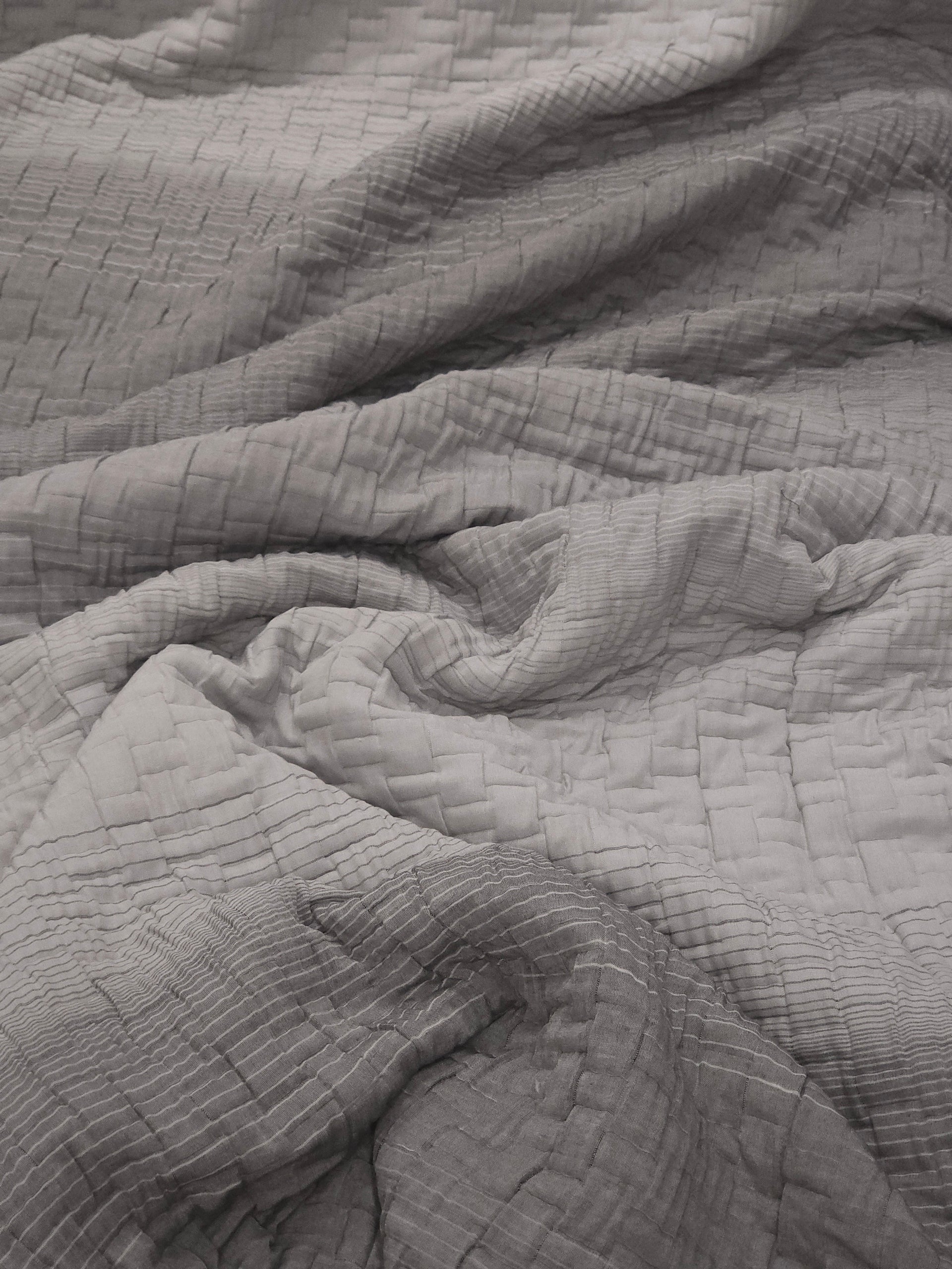 Degraded Cotton Piqué Fabric