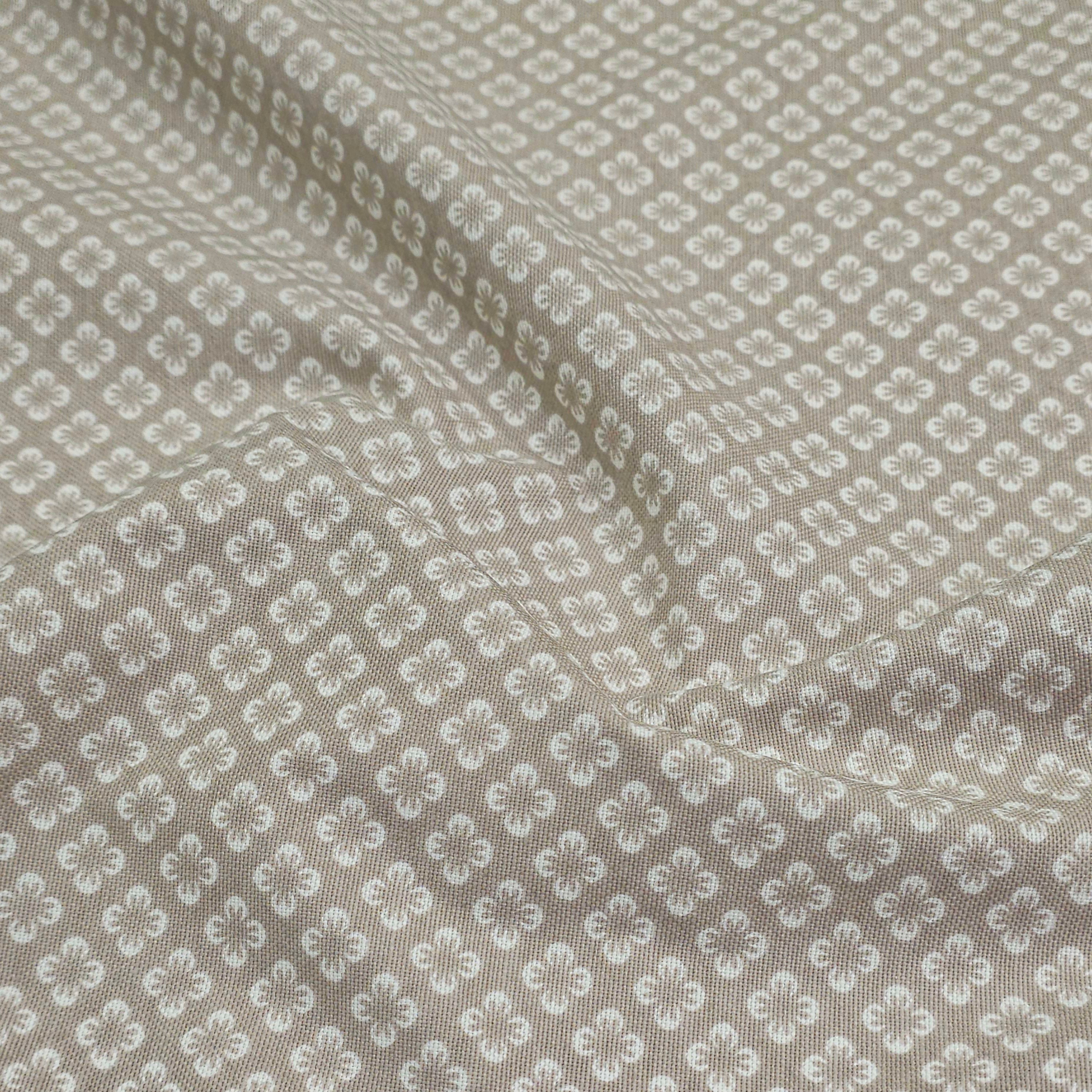 Minimalist Floral Pattern Duck Fabric