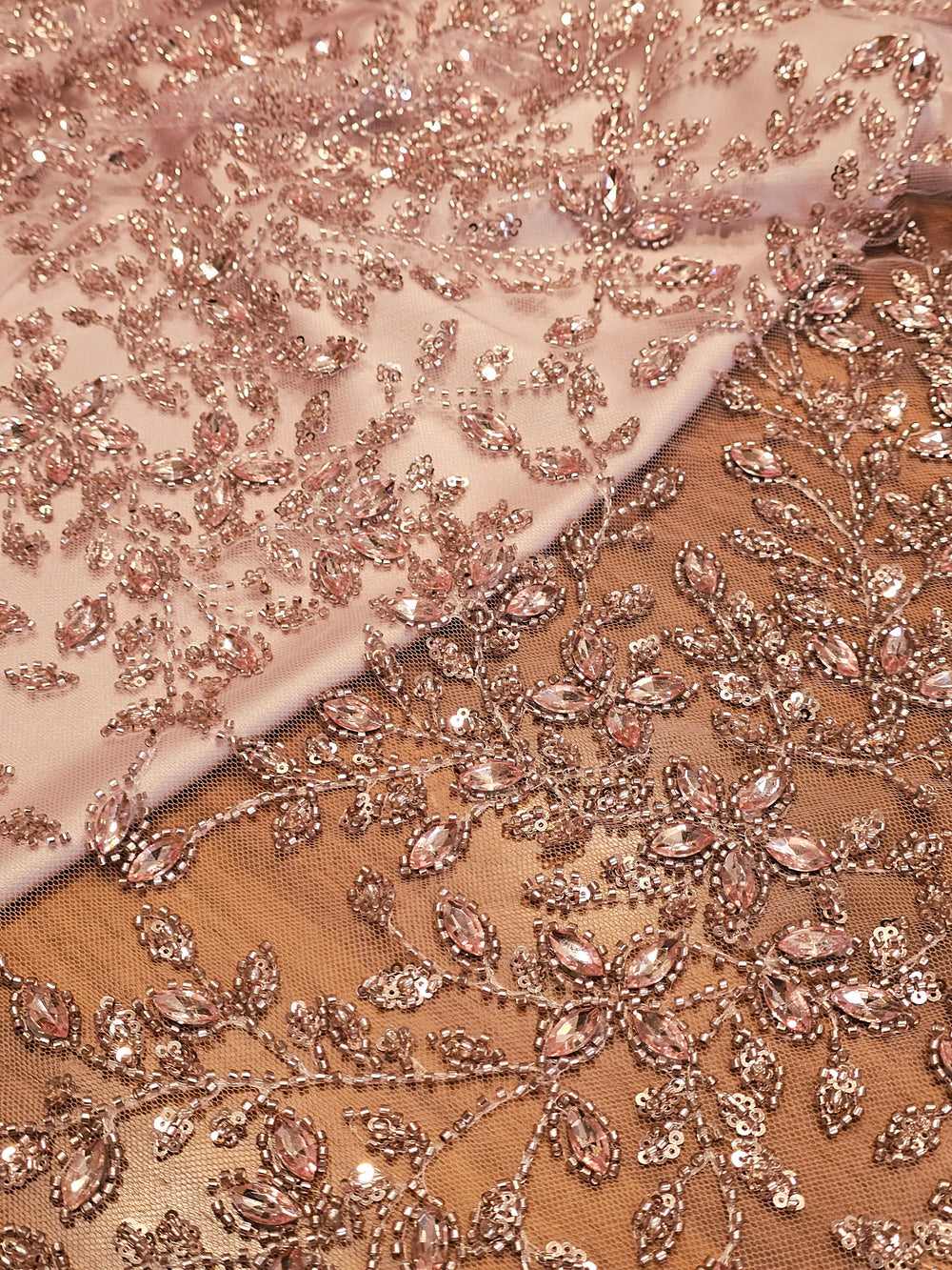 Crystal Branch Embroidered Fabric