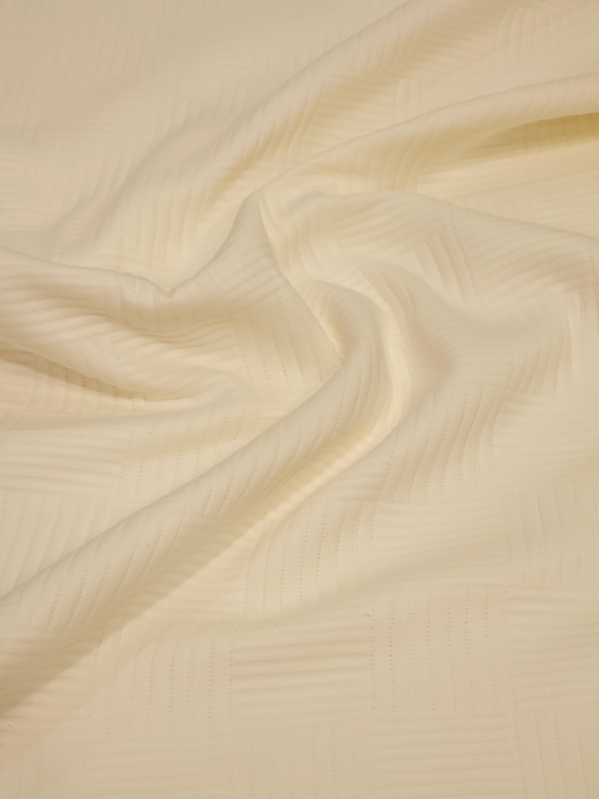 Geometric Cotton Piqué Fabric