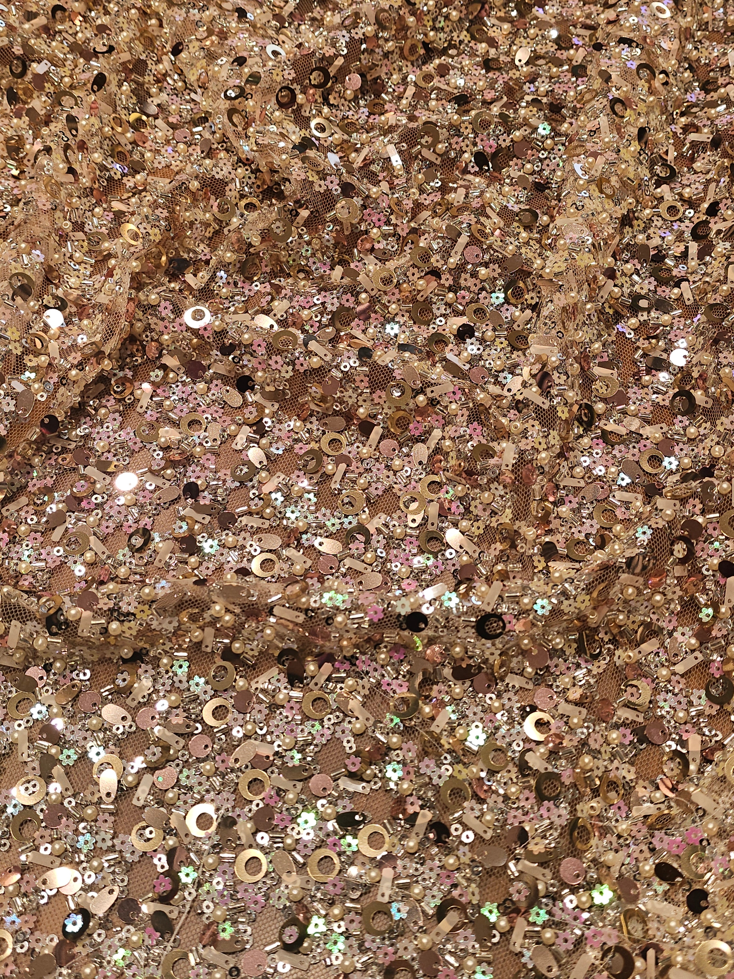 Yıldızlı Parıltı Payet Kumaş