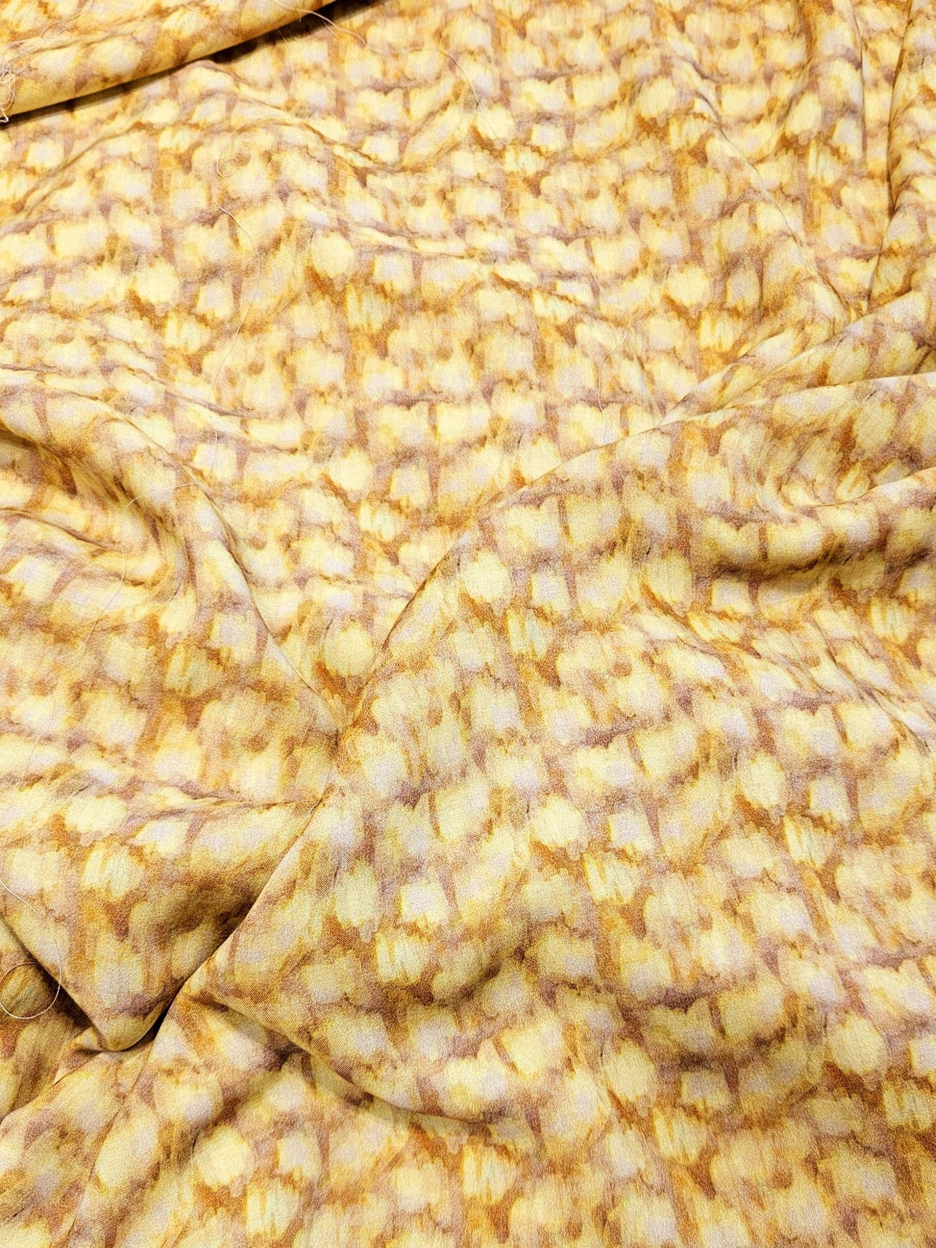 Abstract Dot Patterned Silky Viscose #3