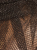 Stone Embellished Mesh Fabric