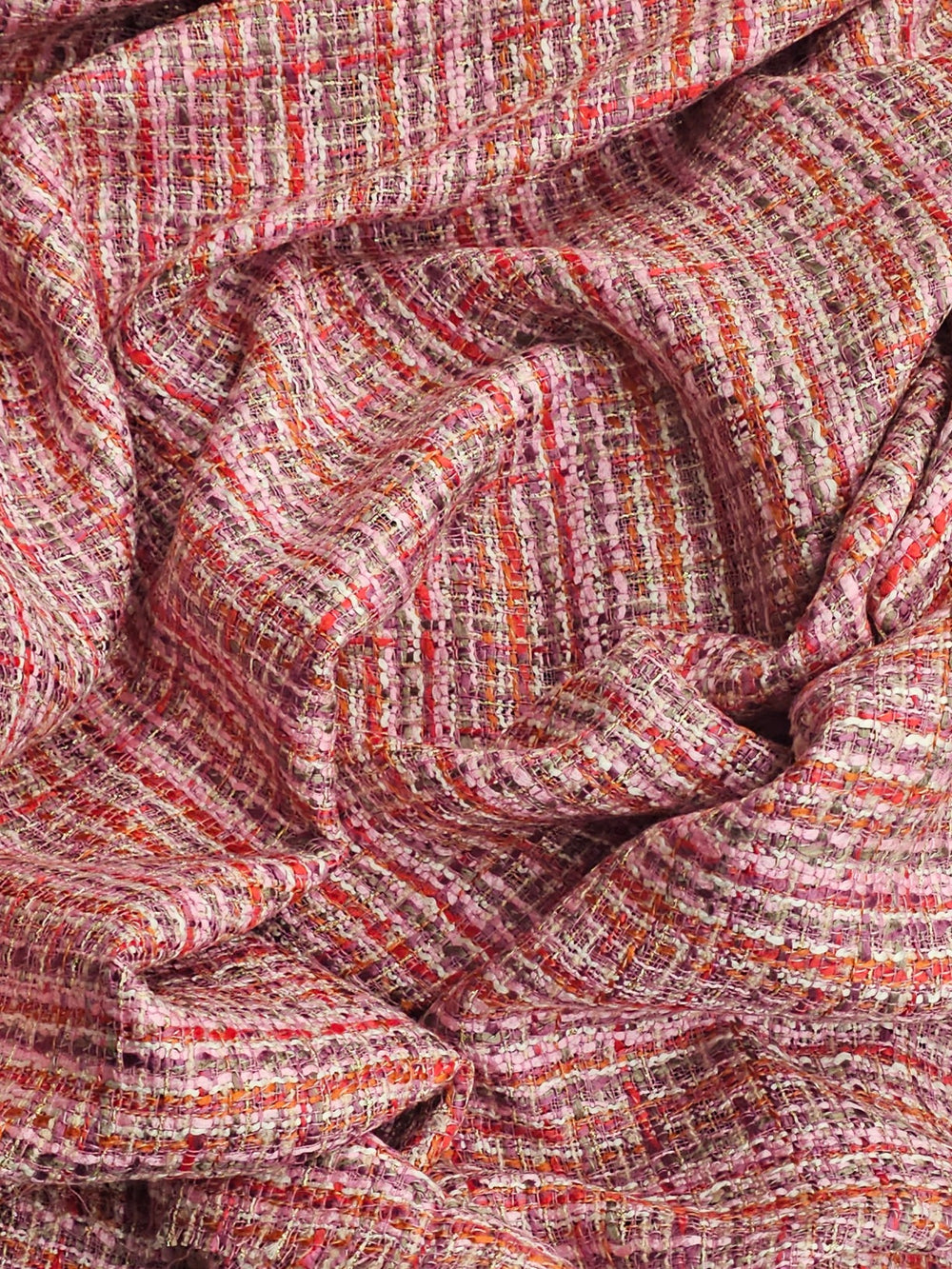 Şanel Kumaş – Geometrik Desenli, Orta Dökümlü, Tweed Dokulu, Ceketlik, Kabanlık | Çerçiler Kumaş