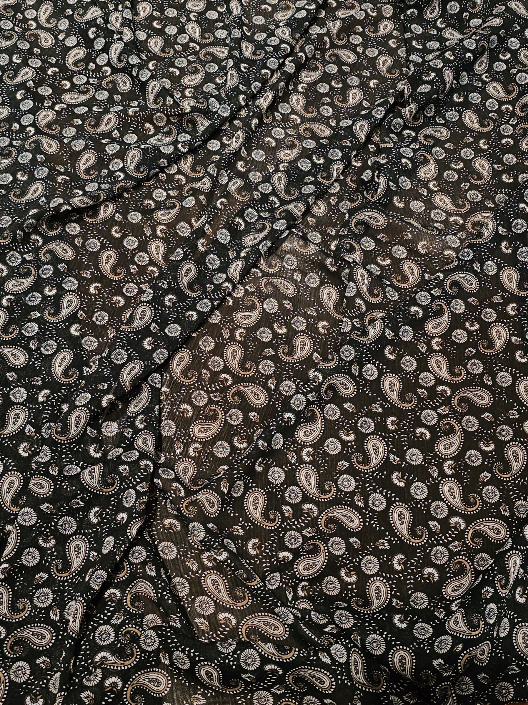 Shawl Patterned Crepe Chiffon