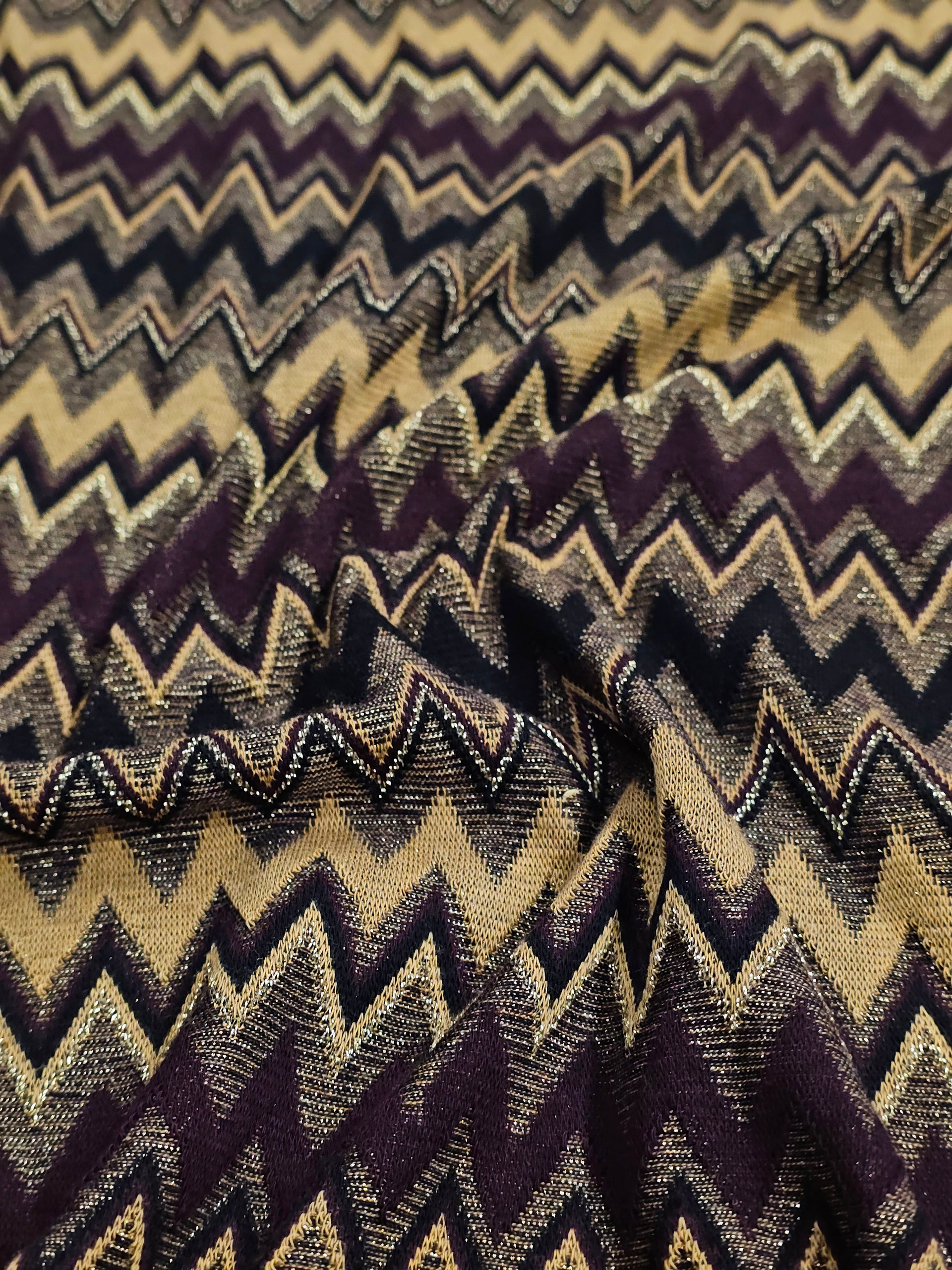 Işıltılı Missoni Desenli Triko Kumaş