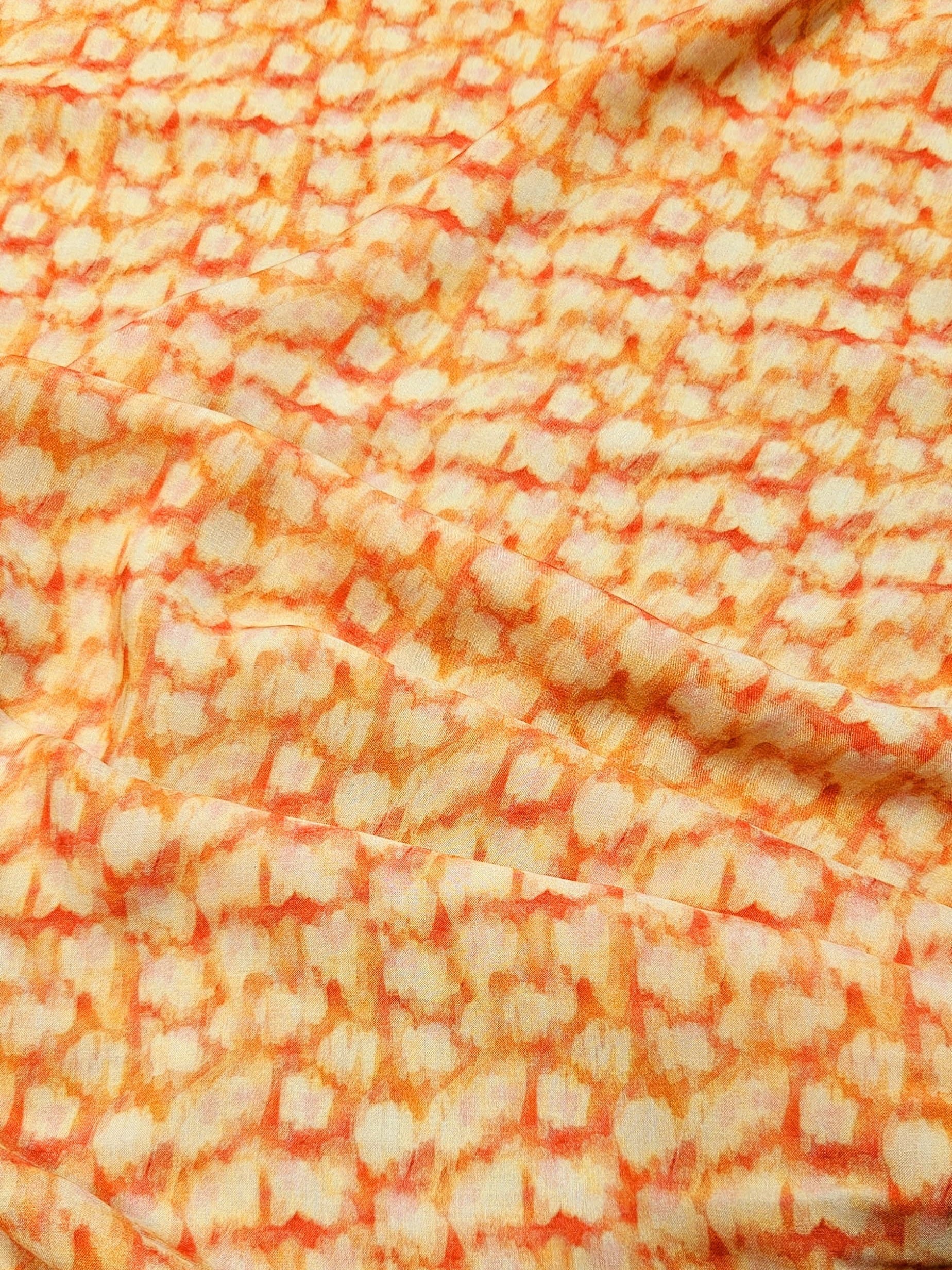 Abstract Dot Patterned Silky Viscose #3