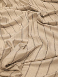 Beige Striped Linen