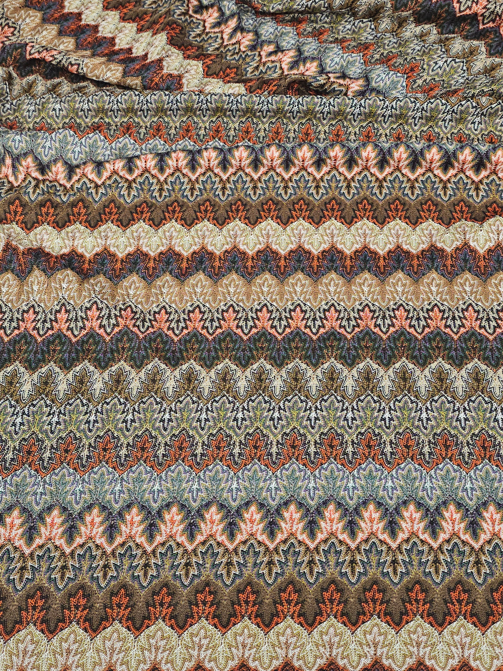 Missoni Kumaş – Geometrik Desenli, Renkli, Esnek, Bluzluk, Elbiselik | Çerçiler Kumaş
