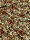 Küçük leopar desenli ipeksi saten kumaş, parlak ve dökümlü yüzeyiyle bluz ve elbise için ince kumaş